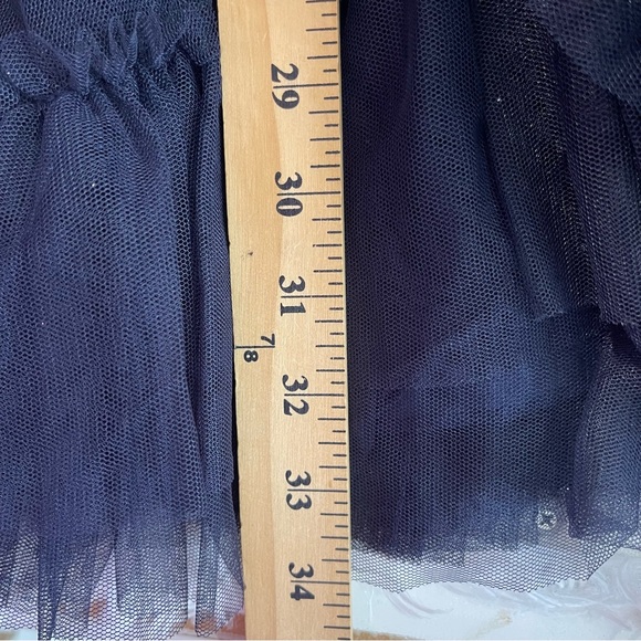 City Studio Womens Velvet/Ruffle Mini Dress Size 11 (Juniors) Navy Whimsy Goth - Picture 8 of 10